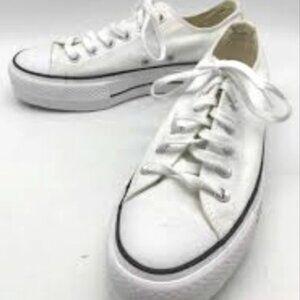 Converse All Star White Sneakers Low Top Pre-Owned Size 7